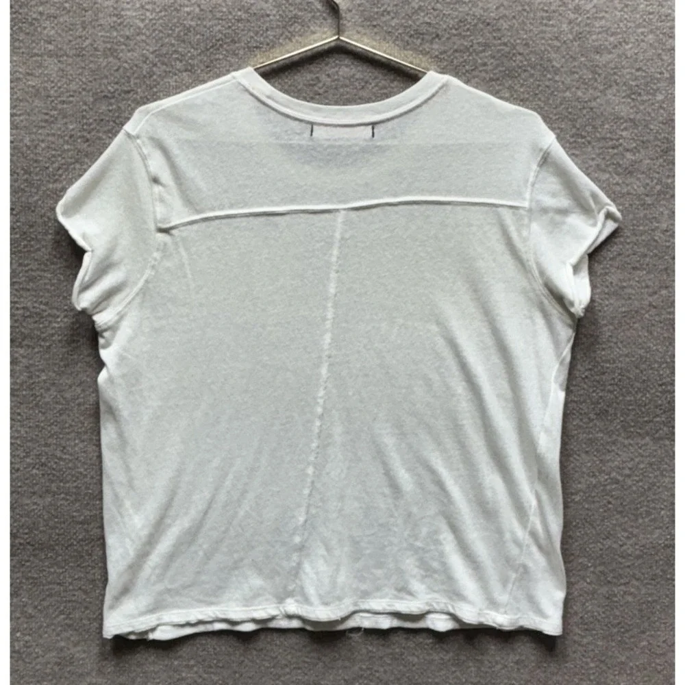 Free People Ivy T-shirt Women's Medium White Short Sleeve Soft Tee We The Free